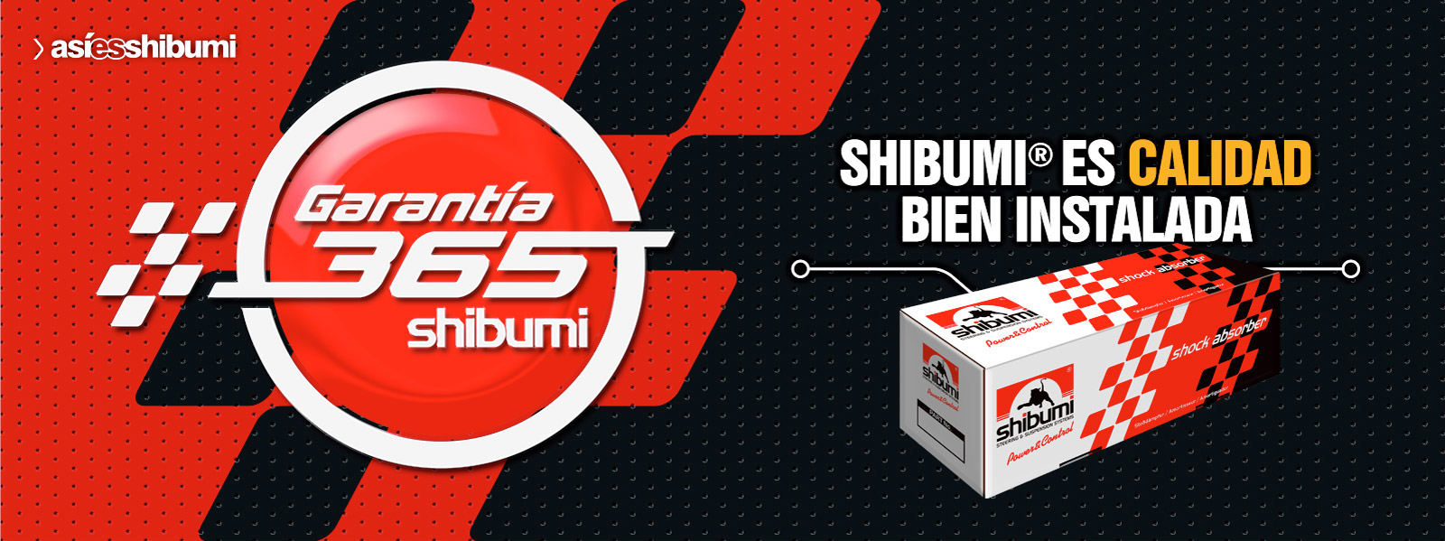 Garantía Shibumi en amortiguadores strut gas e hidráulico, quinta puerta